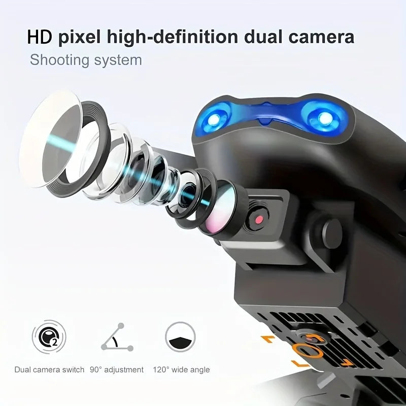 Drone With Dual Camera, 2025 Newest Foldable Drone With App Control, FPV Live Video RC Quadcopter With Camera For Adults Beginne
