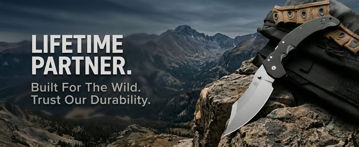 High quality steel blade folding knife, outdoor knife, hiking and camping emergency portable knife, gift for men