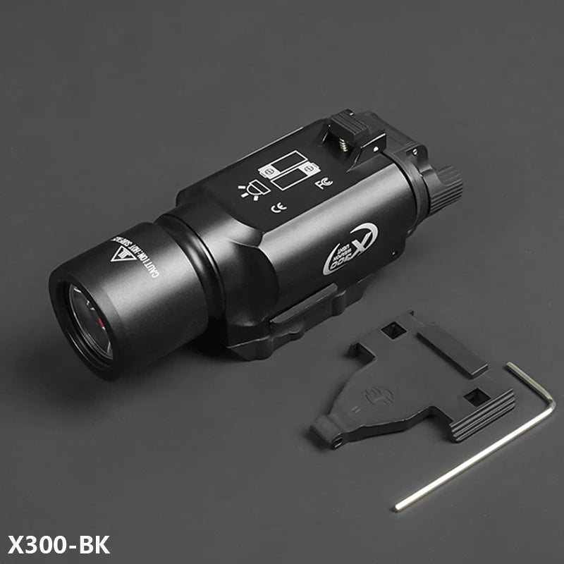 Tactical Gear Surefir X300 X300U Ultra  Metal Pistol Gun 500Lumen LED Light Fit 20mm Rail Airsoft Hanging Hunting Flashlight