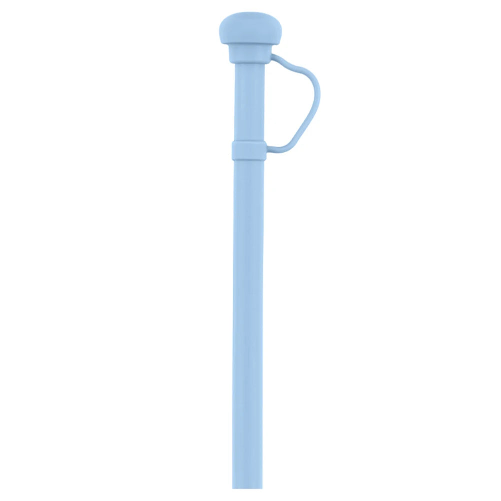 Silicone Long Reusable Straw with Straw Tip Drinking Straw Dustproof Soft Straw for Stanley 20/30/40oz Cup Accessories