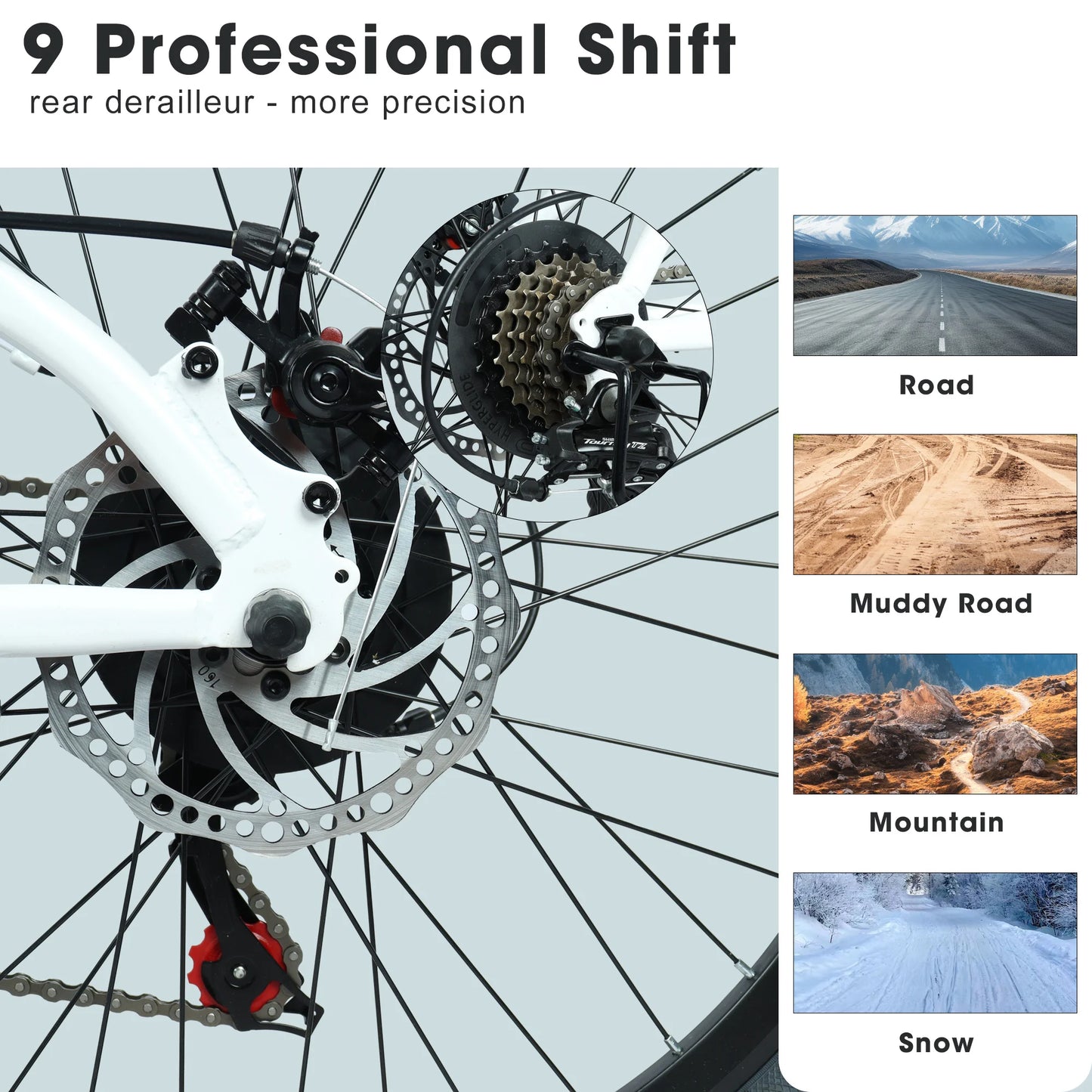 24 Inch Mountain Bike, 21 Speed Outdoor Cycling Bicycle with Front Suspension, Dual Disc Brakes and Steel Frame for Men Women