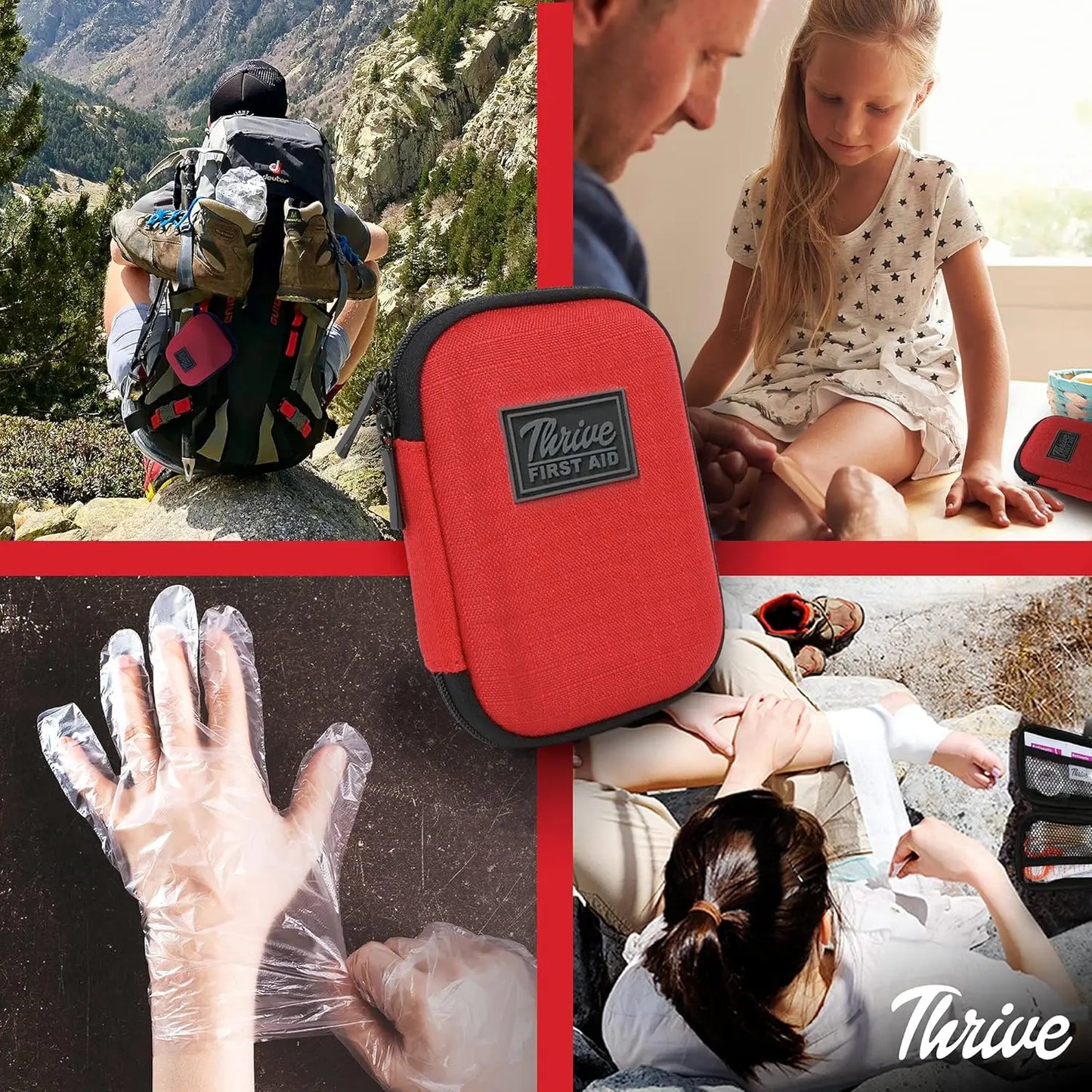 66-Piece Mini First Aid Kit - Compact Travel & Camping Essentials Set with Waterproof Case