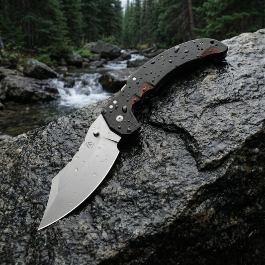 High quality steel blade folding knife, outdoor knife, hiking and camping emergency portable knife, gift for men
