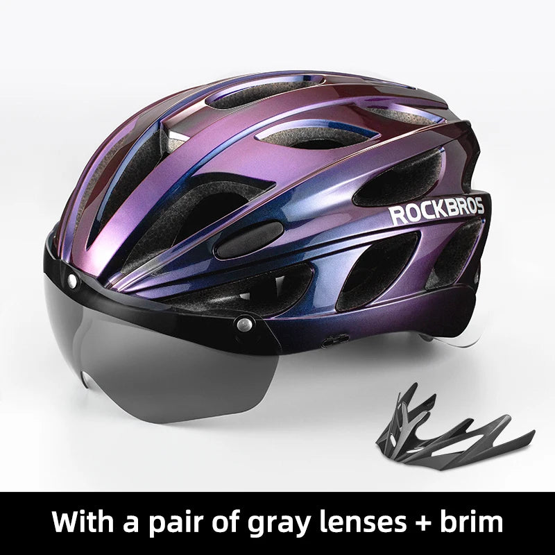 ROCKBROS Bike Helmet EPS Integrally-molded Breathable Lightweight Cycling Safety Helmet Men Women MTB Road Bicycle Helmet