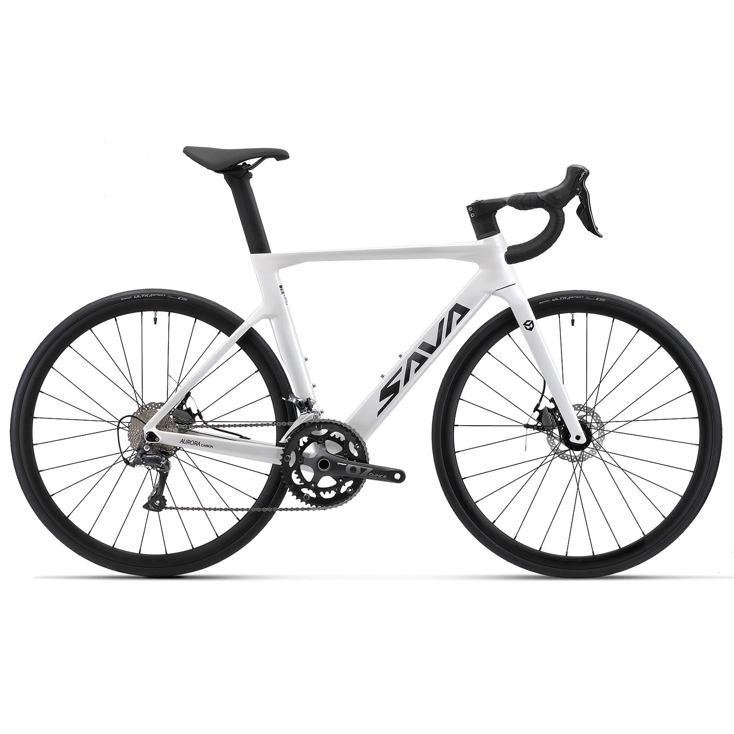 SAVA Carbon Fiber Racing Road Bicycle Carbon Frame Bicycle Integrated Handlebar SHIMANO 18-Speed Adult Competition Bicycle