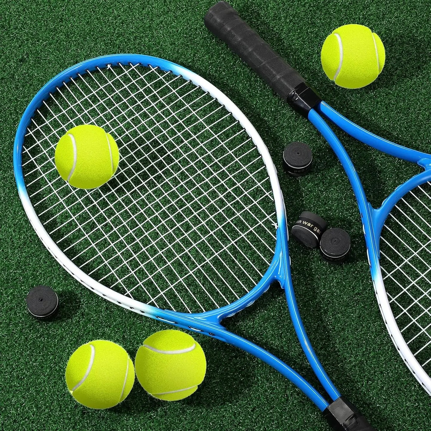 4 Pack Tennis Rackets for Adults Recreational 4 Players Pre Strung 27 Inch Tennis Racquets
