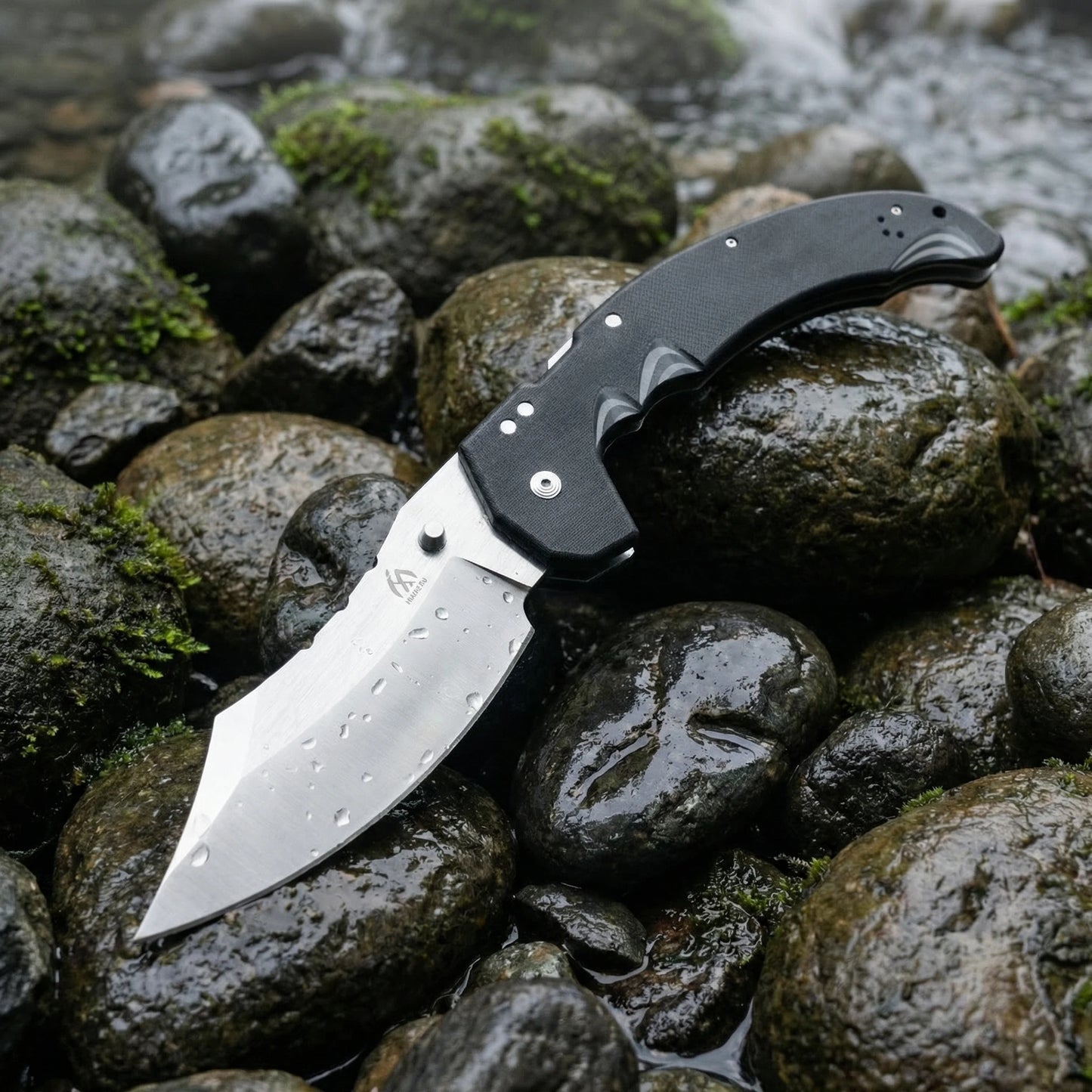 High quality steel blade folding knife, outdoor knife, hiking and camping emergency portable knife, gift for men