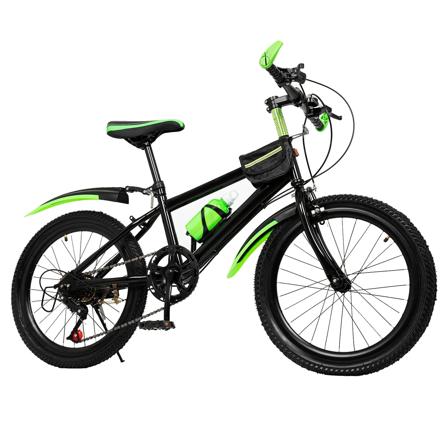 20-inch Children's Mountain Bike, 7-Speed Kids' Bicycles with Adjustable Seat & Front/Rear Brakes for Ages 4-6 Years