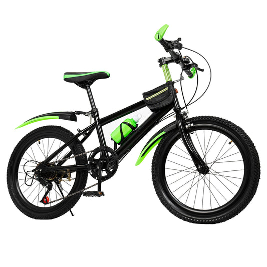 20-inch Children's Mountain Bike, 7-Speed Kids' Bicycles with Adjustable Seat & Front/Rear Brakes for Ages 4-6 Years