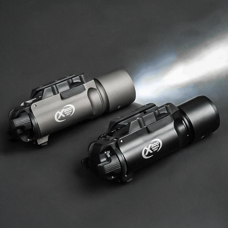 Tactical Gear Surefir X300 X300U Ultra  Metal Pistol Gun 500Lumen LED Light Fit 20mm Rail Airsoft Hanging Hunting Flashlight