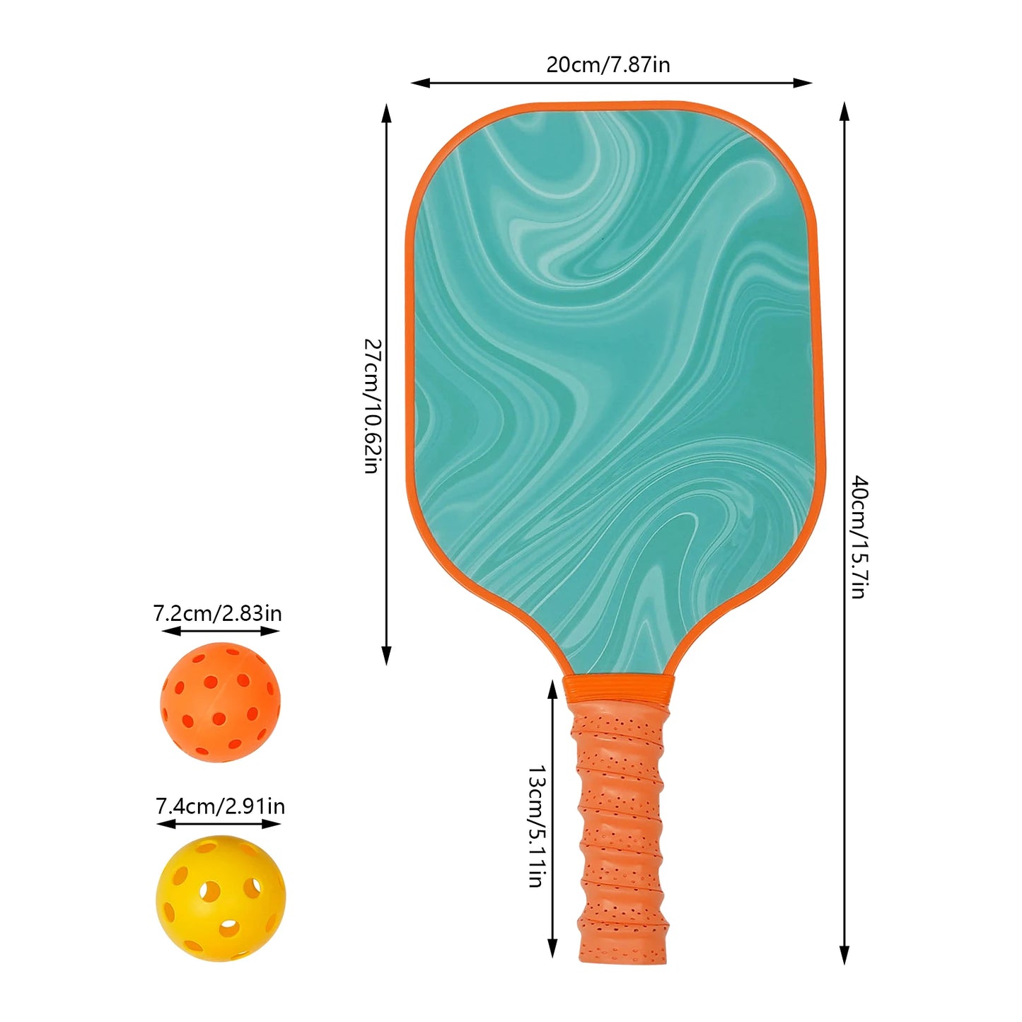601 Series 4-Paddle Pickleball Set | Lightweight Fiberglass Rackets, 4 Balls (2 Indoor+2 Outdoor), Carry Bag Included