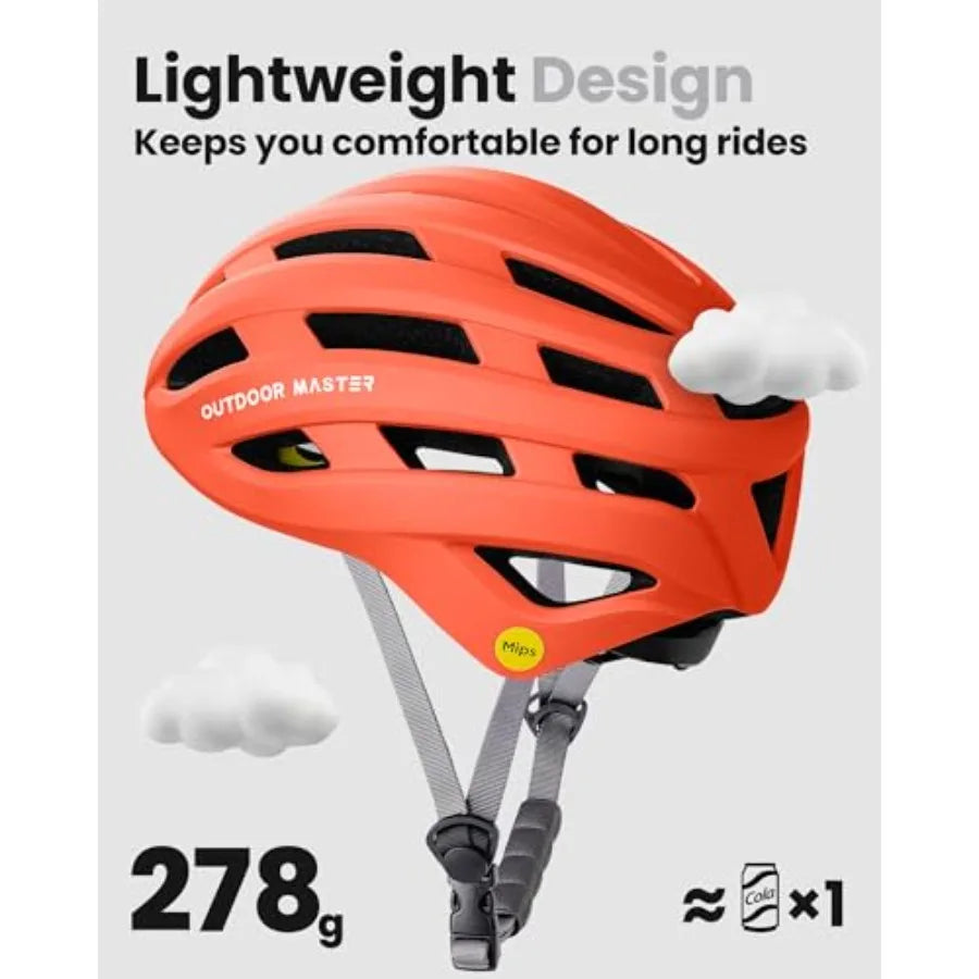 MIPS Bike Helmet for Adults-Two Removable Liners and Ventilation in Multi-Environment - Road Bicycle Helmets in Mountain Motorw