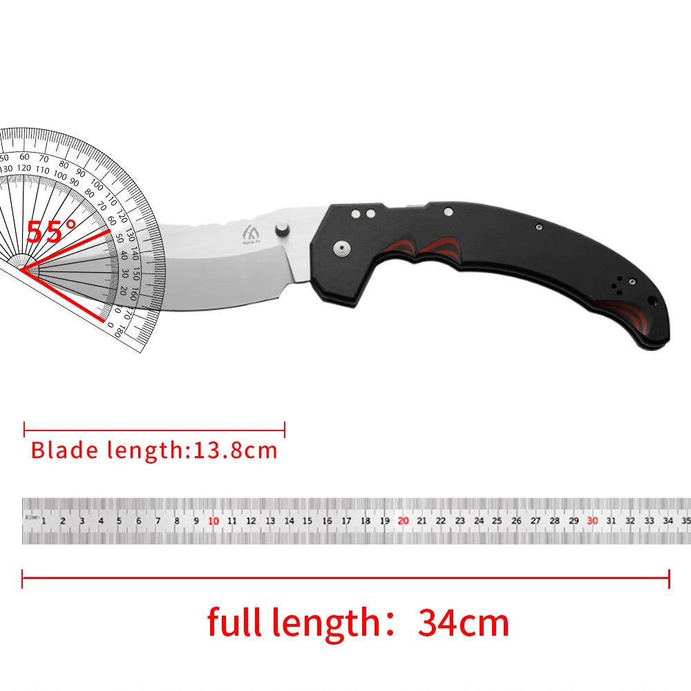 High quality steel blade folding knife, outdoor knife, hiking and camping emergency portable knife, gift for men